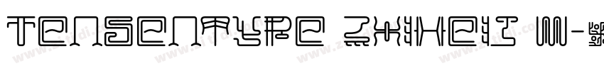 Tensentype ZhiHeiJ W字体转换